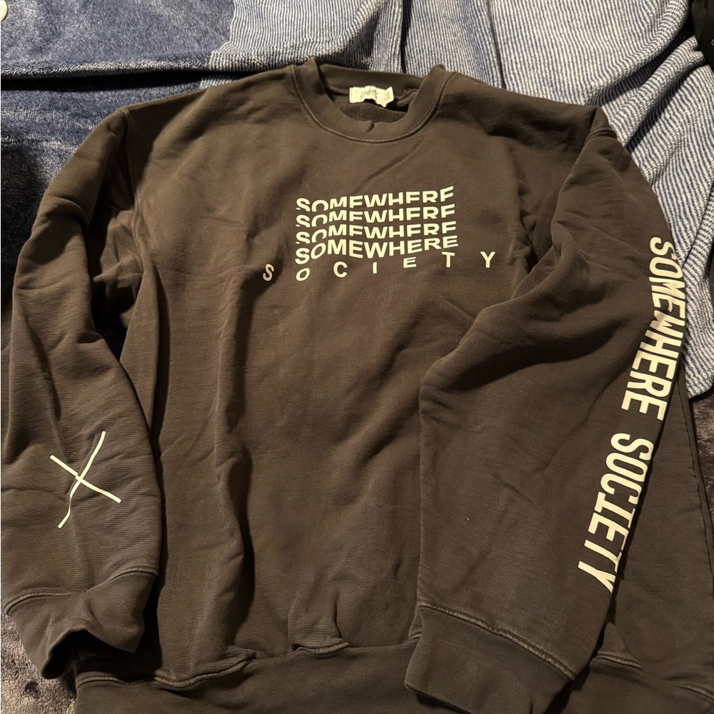Mayfair The Label Somewhere Society Black Crewneck L